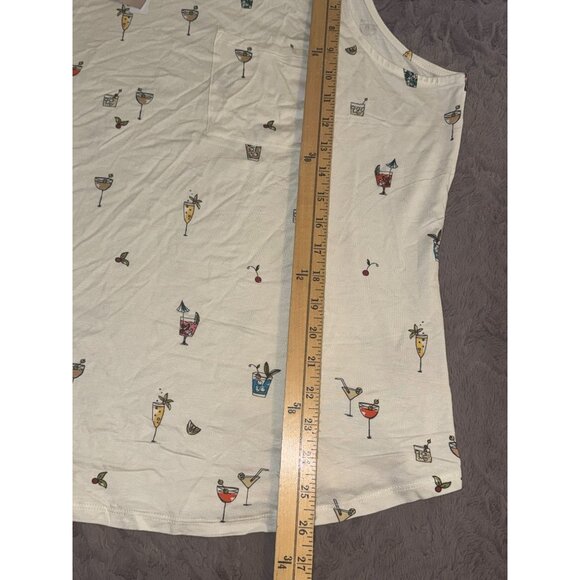 Philosophy Womens Sleeveless Cocktail Print Tank Top 2X Rayon/Spandex - Picture 2 of 6